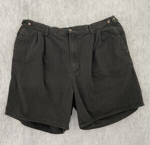 VINTAGE Givenchy Shorts Adult 42 Black Faded Activewear Chino Stretch Logo Mens